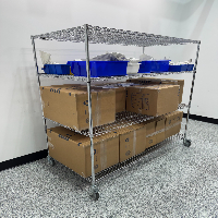 Uline Rack Of Laboratory Glass image 0